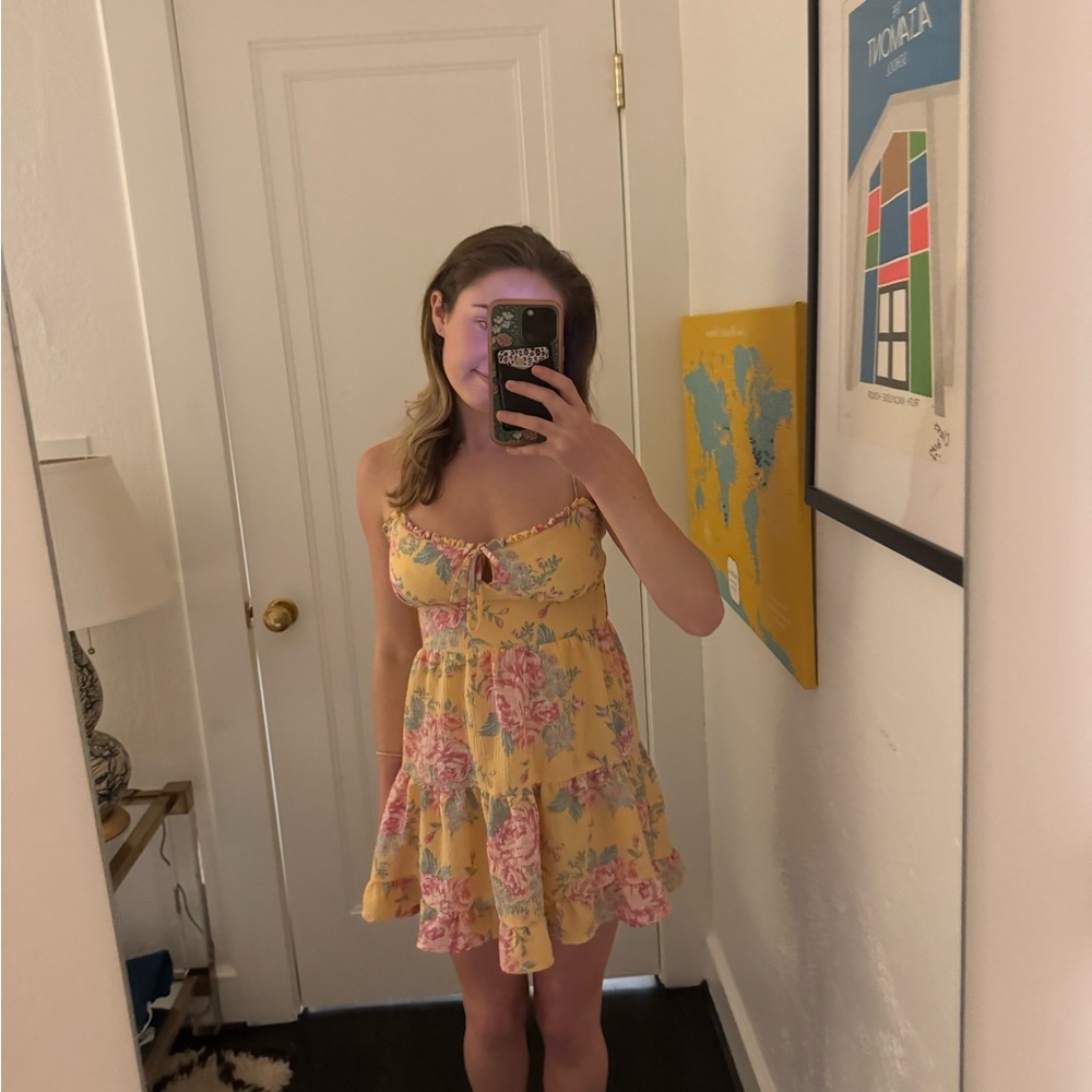 Floral Yellow Dress